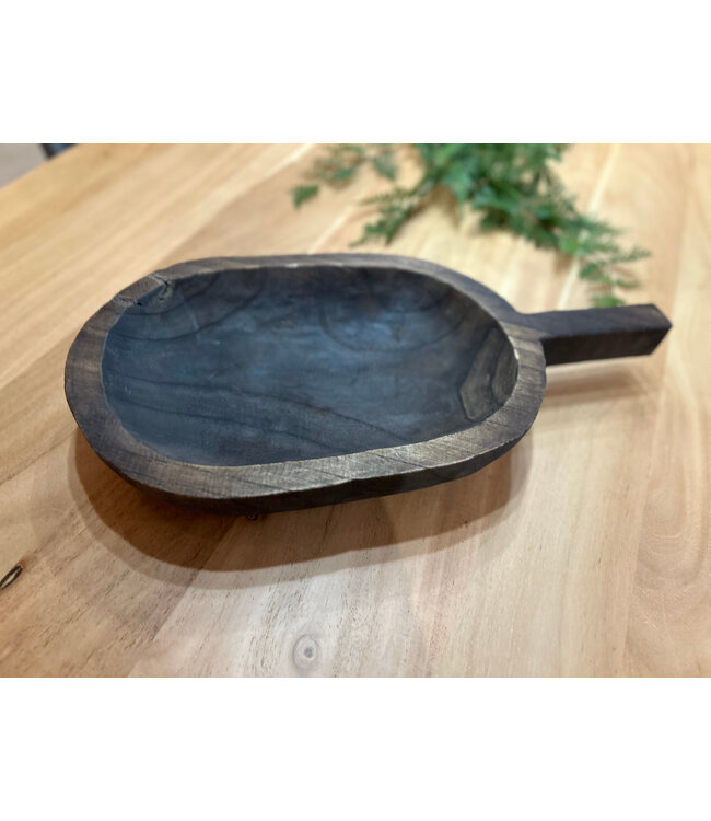 Rispens Houten trog 56x27x9 cm – robuuste decoratieschaal van hout