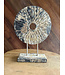 Rispens Houten ornament molensteen op voet 43 cm – robuuste woondecoratie