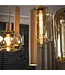 Rispens Hanglamp Serene 4+3-lichts beige 110 cm – amber glas