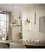 Rispens Hanglamp Serene 4+3-lichts beige 110 cm – amber glas