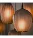 Rispens Hanglamp Altura 4+3-lichts sienna bruin 96 cm – frosted glas
