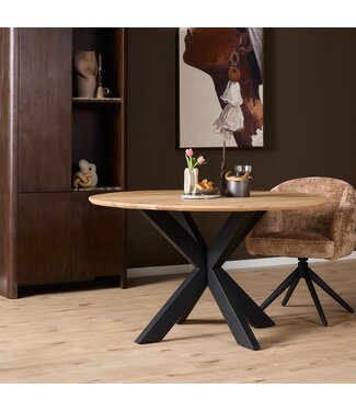 Starfurn Ronde Ferris Naturel Eikenhout 130 cm