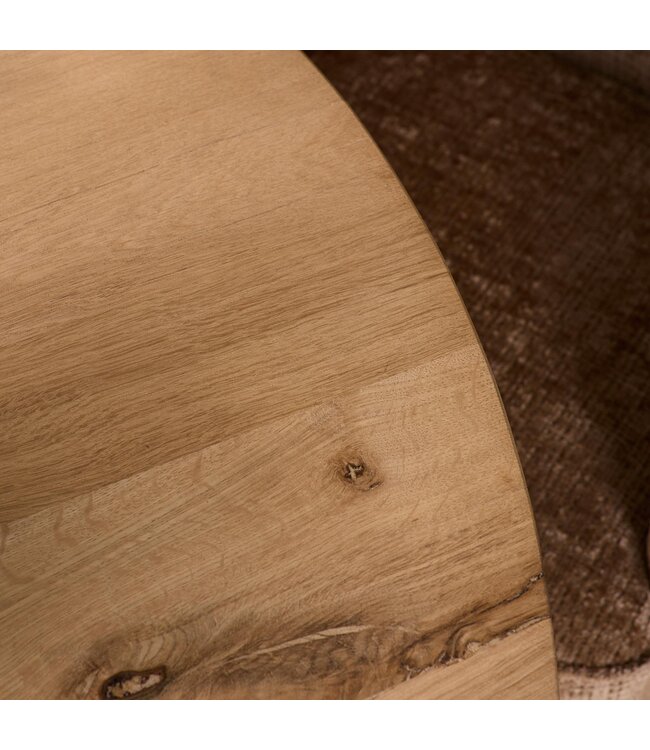 Starfurn Ferris ronde eetkamertafel 130 cm naturel eikenhout – FSC® gecertificeerd