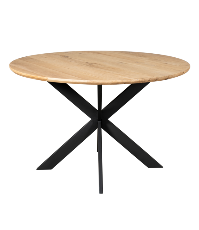 Starfurn Ferris ronde eetkamertafel 130 cm naturel eikenhout – FSC® gecertificeerd