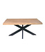 Starfurn Dakota boomstamtafel 140 cm naturel mangohout – FSC® gecertificeerd