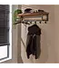 Daytona kapstok met hoedenplank 6 haken 100 cm – massief Saja natural