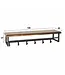 Daytona kapstok met hoedenplank 6 haken 100 cm – massief Saja natural