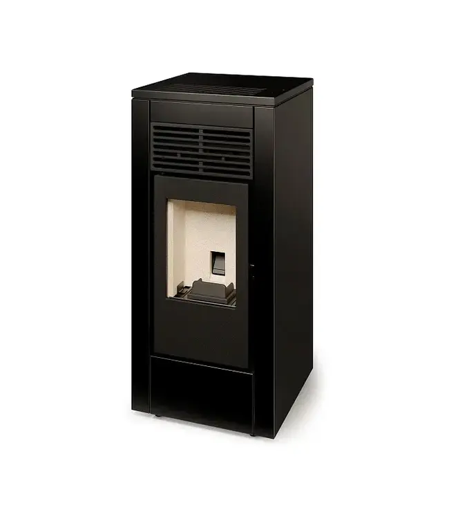 Ferlux Ferlux Pelletkachel Venus 8 kW Zwart – Stijlvolle en stille verwarming voor middelgrote ruimtes
