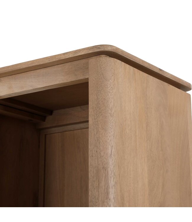 Starfurn Vakkenkast XL Dallas Naturel Mangohout 160 x 45 x 200 cm