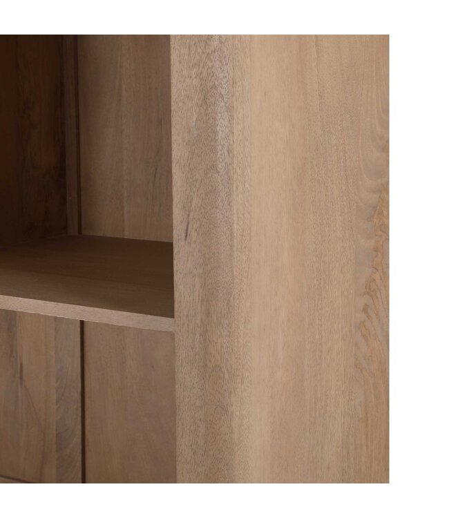 Starfurn Vakkenkast XL Dallas Naturel Mangohout 160 x 45 x 200 cm