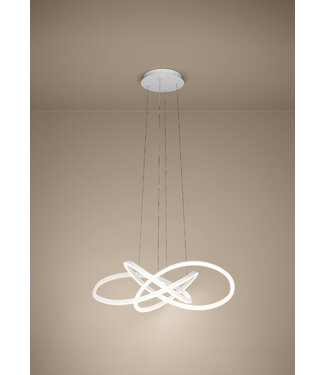 Stars Of Light Riaza aluminium, staal wit / Kunststof wit H: 1800 mm | Ø 900 mm