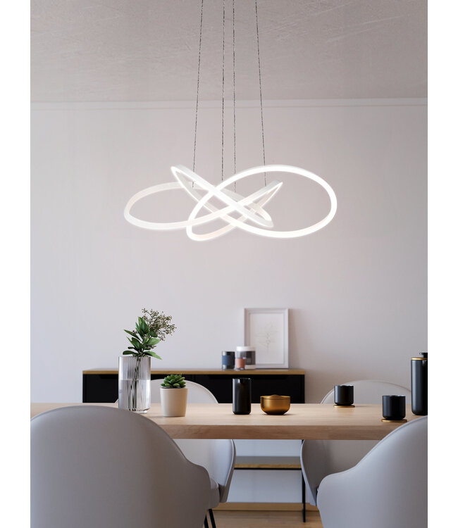 Stars Of Light Riaza LED hanglamp wit Ø 90 cm – dimbaar en in hoogte verstelbaar