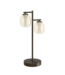 Stars Of Light Ferro tafellamp donker brons met bruin transparant glas – dimbaar