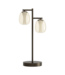 Stars Of Light Ferro tafellamp donker brons met bruin transparant glas – dimbaar