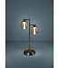 Stars Of Light Ferro tafellamp donker brons met bruin transparant glas – dimbaar