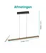 Stars Of Light EGLO Ciggiano LED hanglamp zwart/hout 113 cm – dimbaar en CCT