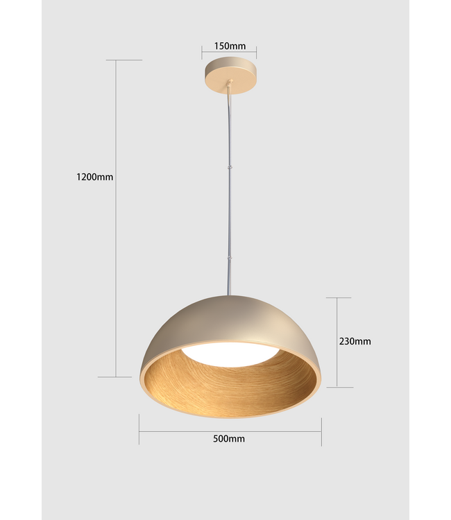 Stars Of Light Cuppiccia LED hanglamp champagne Ø 50 cm – dimbaar en CCT