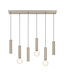Eglo Fariolo hanglamp zandkleur 96 cm – metalen buizen met GU10 en E27