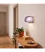 Eglo Belomontejo wandlamp chroom wit roze glas – 22 cm