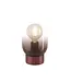 Eglo Lequile tafellamp rood bruin glas Ø 15 cm – 25,7 cm hoog