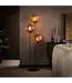 Rispens Vloerlamp 3x Ø25 stellar / Artic zwart