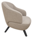 Fauteuil Lucio – Peper 15 Brown – comfortabele fauteuil in warme bruintint