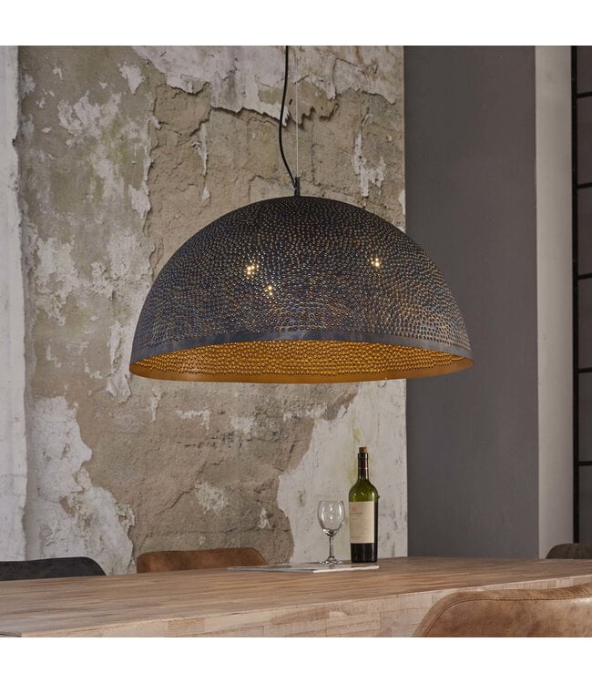 Rispens Punch 1-lichts Ø70cm / Zwart bruin