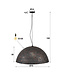 Rispens Punch 1-lichts Ø70cm / Zwart bruin
