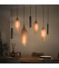 Rispens Cocoon pendel 4+3-lichts / Sienna bruin-frosted