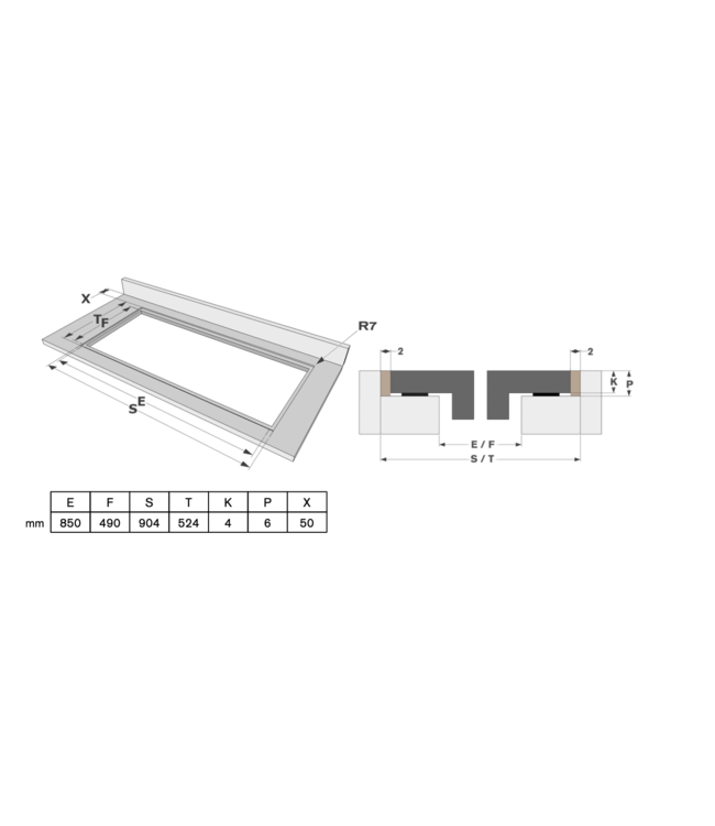 Novy 1768 Power Premium Inductie Kookplaat  90 cm