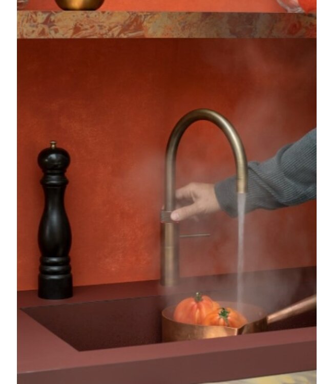 Quooker 22+FRPTN Combi+ Fusion Round Patina  Messing