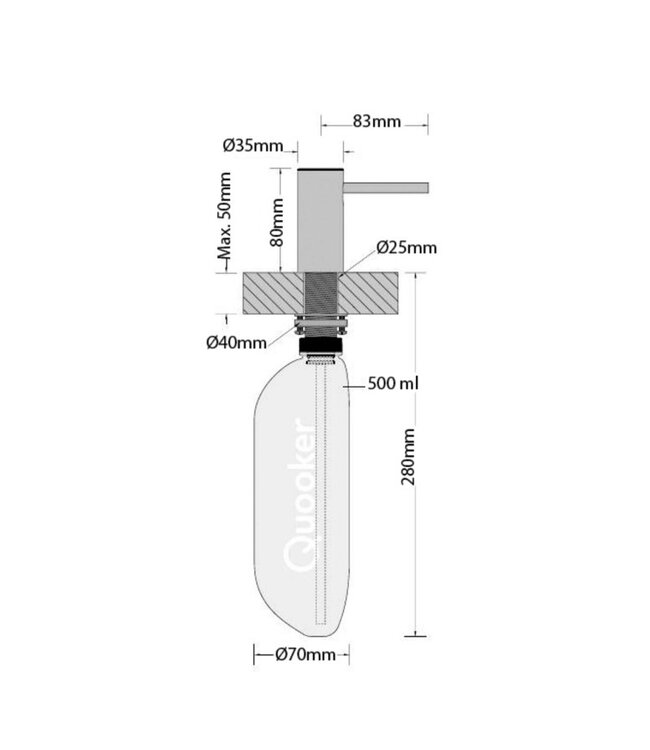 ZPNPTN QUOOKER ZEEPPOMP MESSING PATINA