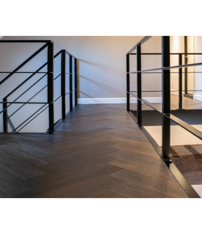 PVC Visgraat vloer  Donker 4530 XL  A KWALITEIT