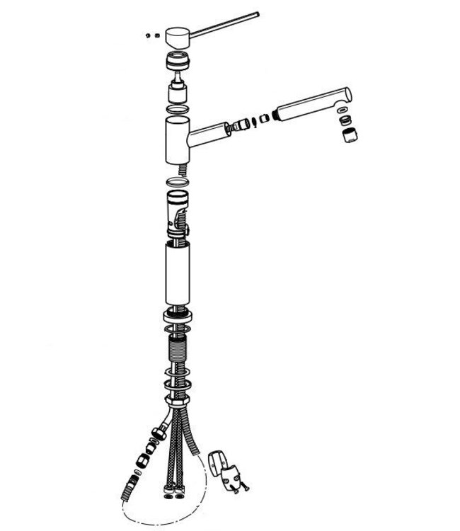 Newform 2415 keukenmengkraan chroom