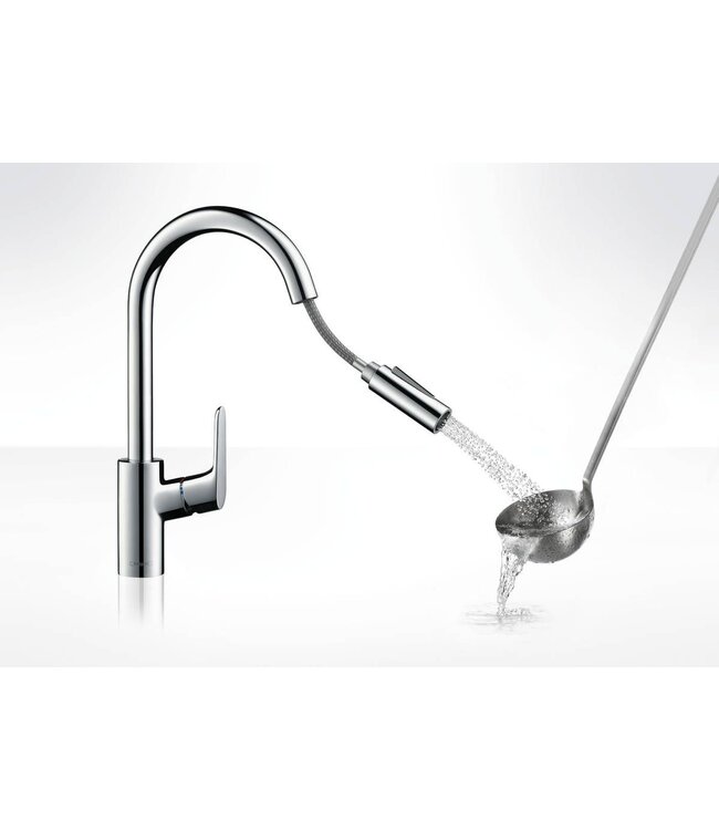 Grohe Focus L 31815800 keukenmengkraan RVS-look