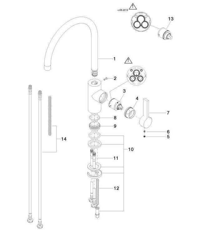 Dornbracht Tara ultra keukenmengkraan chroom