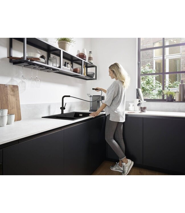 Hansgrohe Talis M54 72808 keukenmengkraan mat zwart