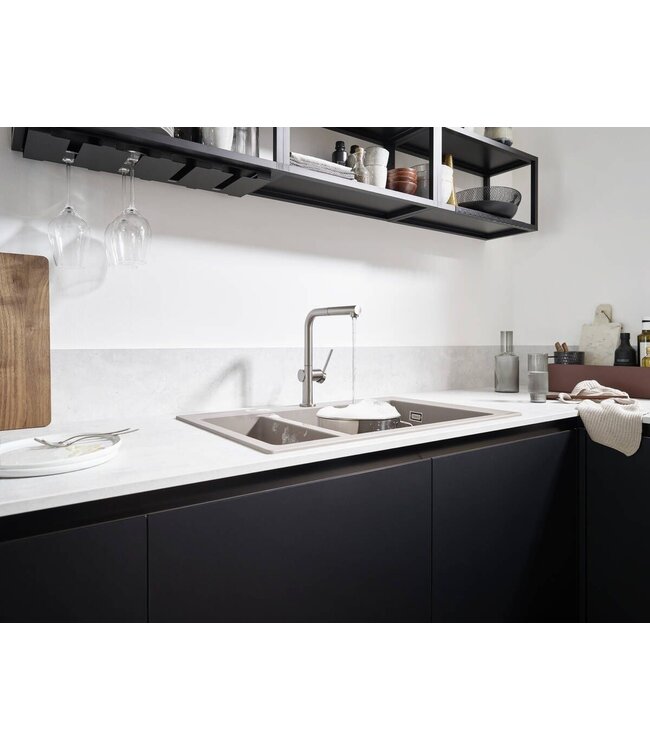 Hansgrohe Talis M54 72808 keukenmengkraan RVS-look