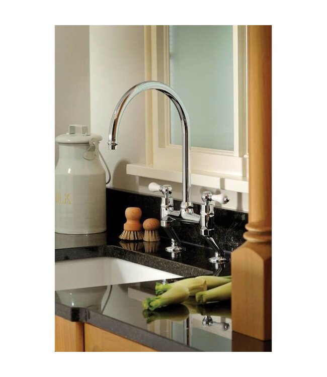 Abode Ludlow keukenmengkraan bridge chroom