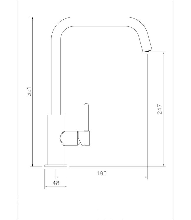 Abode Althia keukenmengkraan chroom