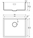 Lorreine 50BQ-FU Enkele Spoelbak - RVS