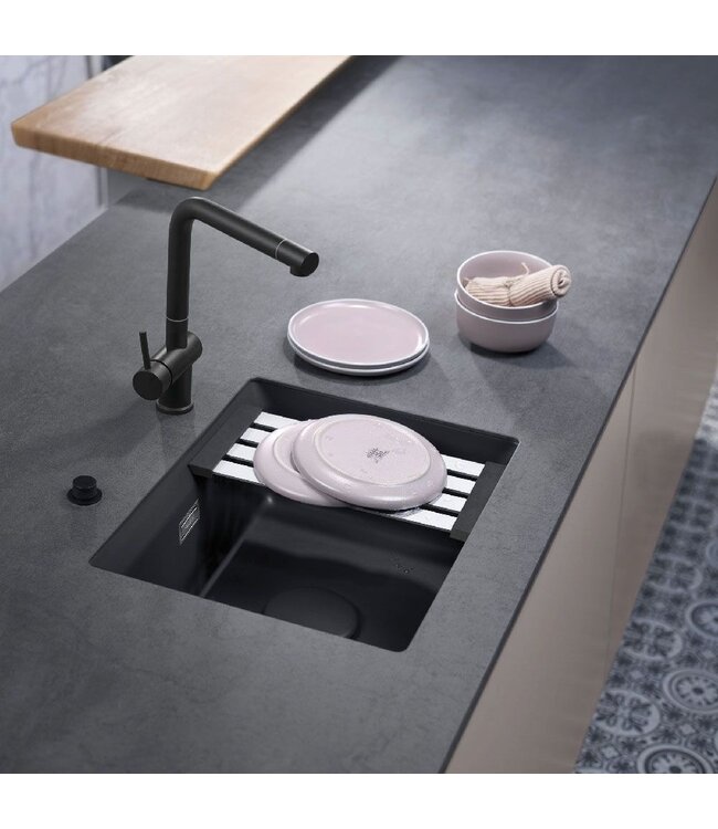 Keradome Kara 50U Enkele Spoelbak - Nigra