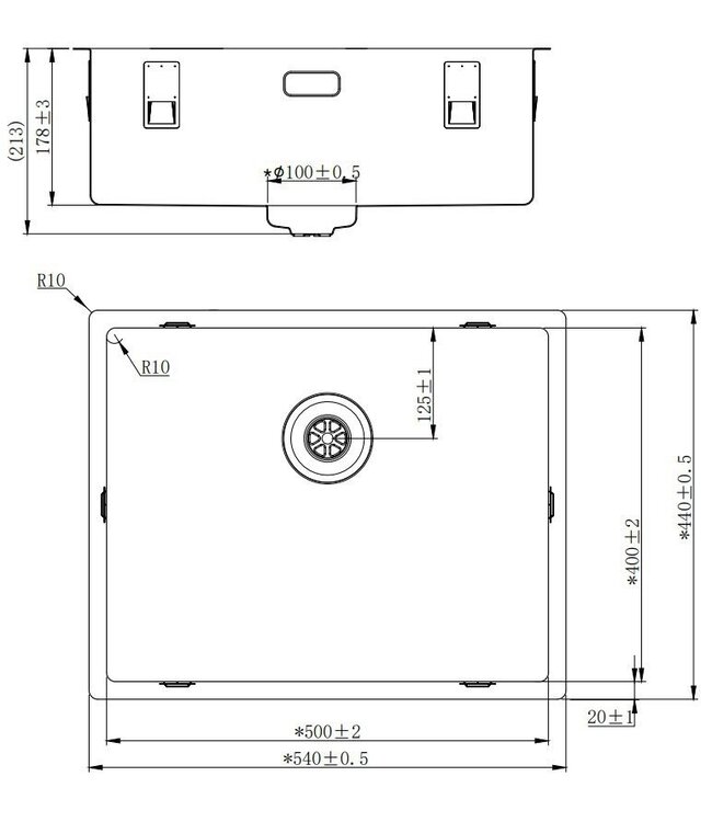 Lorreine 50SP Enkele Spoelbak - RVS