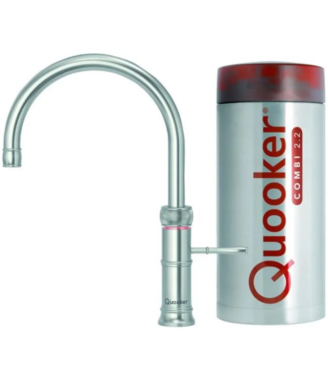 Quooker 22CFRRVS Combi Classic Fusion Round RVS, koud, warm en kokend-water-kraan