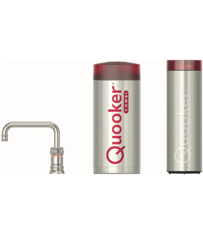 Quooker 22+CNSRVSCUBE Combi+ Cube Classic square single rvs