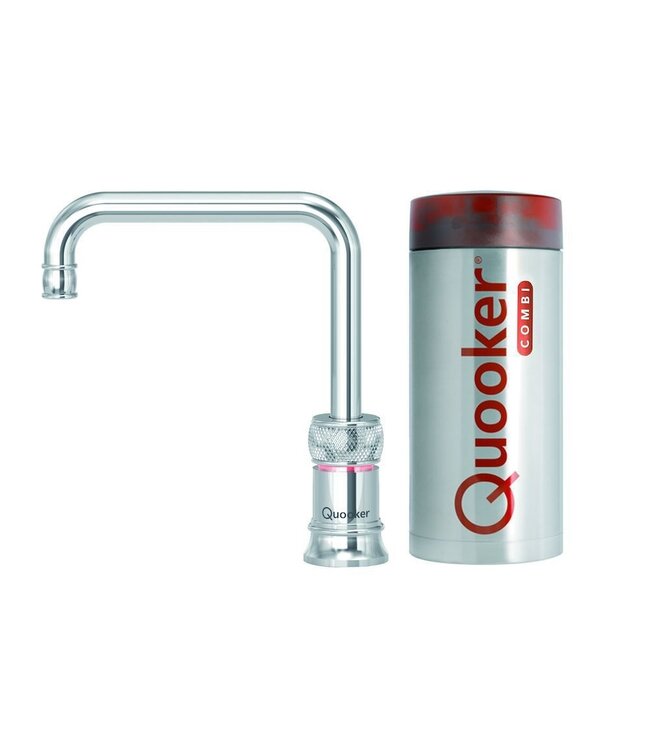 Quooker 22CNSCHR COMBI Classic Nordic Square Chroom, single tap kokend-water-kraan