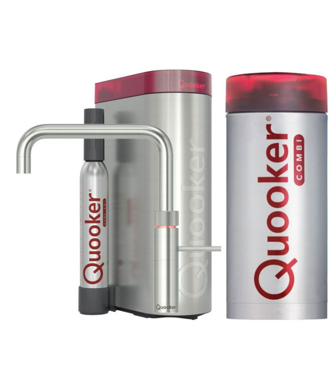 Quooker 22FSRVS CUBE  COMBI met Cube fusion square rvs