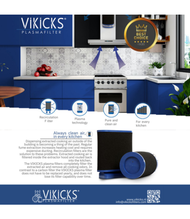 Vikicks plasmafilter rond VR220