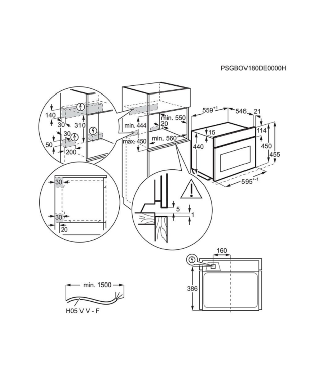 AEG KMK525800M Combi oven -magnetron