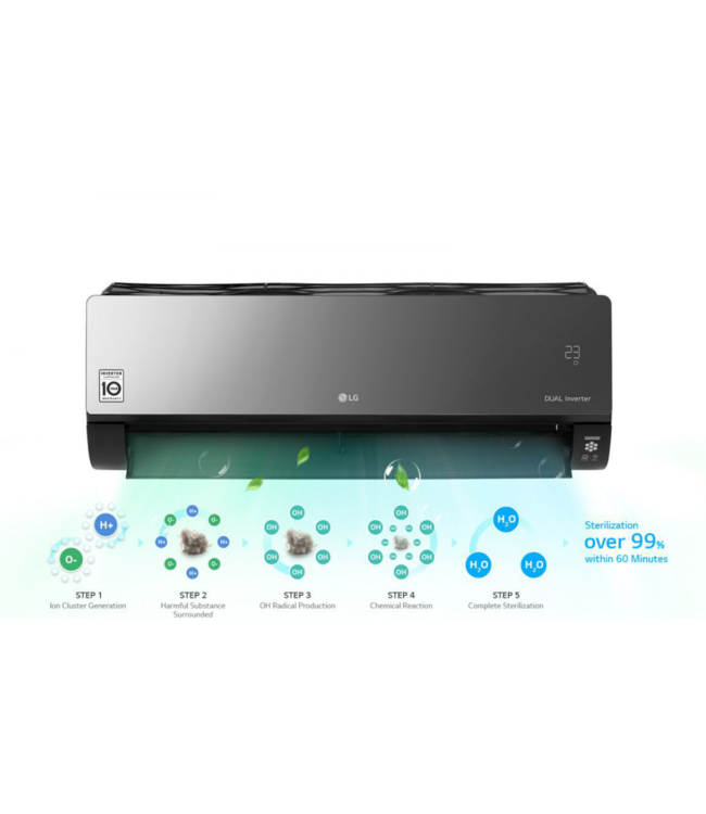 LG AC09BK 2.5kW  AIRCO Artcool Black/9000Btu COOL&HEAT + WiFi A++